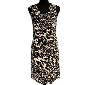 🆕 Dana Buchanan Leopard Print Dress Size Small